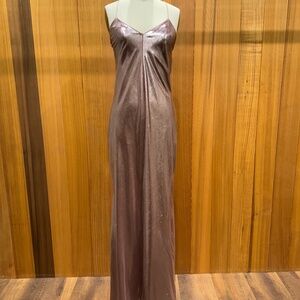Michelle Mason metallic gown